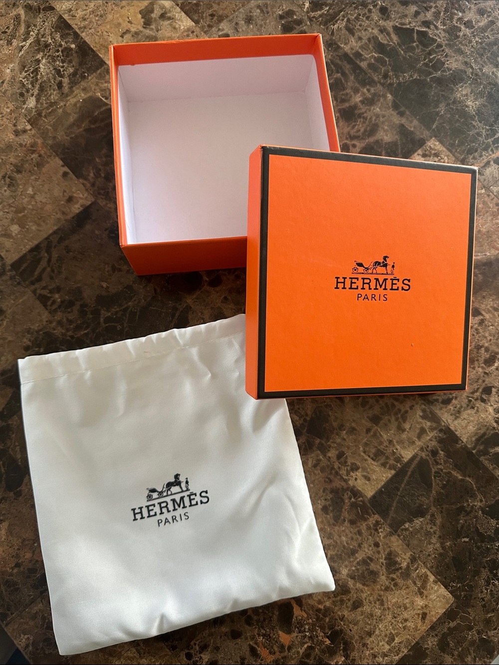 Hermès Orange Gift Box & Dust Bag - Iconic Hermès Packaging